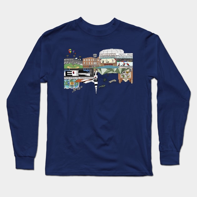 Huntsville Scapes // Arts and Sports Long Sleeve T-Shirt by MellyLunaDesigns